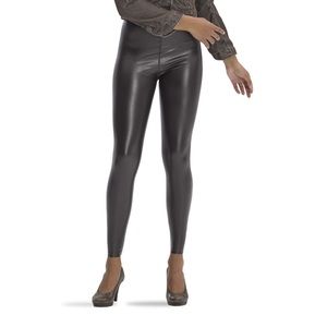 Hue brown Faux Leather Skinny Leggings size large